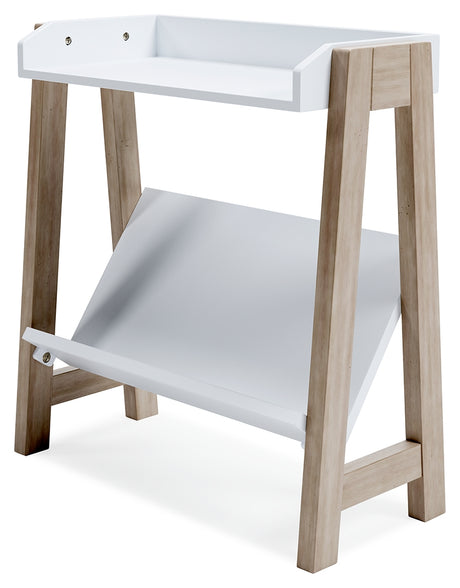Blariden White/Tan Small Bookcase from Ashley - Luna Furniture