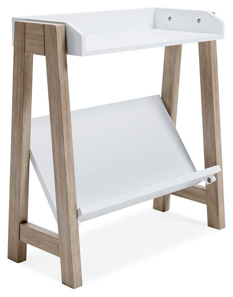 Blariden White/Tan Small Bookcase from Ashley - Luna Furniture