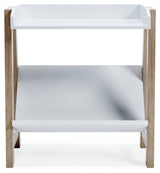 Blariden White/Tan Small Bookcase from Ashley - Luna Furniture