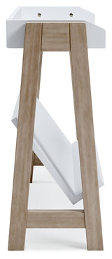 Blariden White/Tan Small Bookcase from Ashley - Luna Furniture