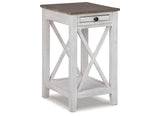 Adalane White/Gray Accent Table from Ashley - Luna Furniture