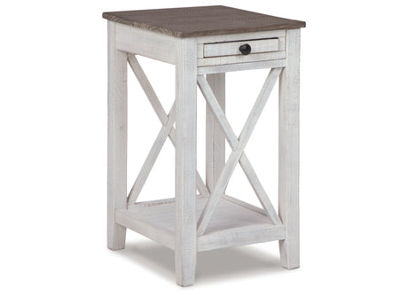 Adalane White/Gray Accent Table from Ashley - Luna Furniture
