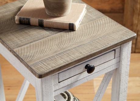 Adalane White/Gray Accent Table from Ashley - Luna Furniture