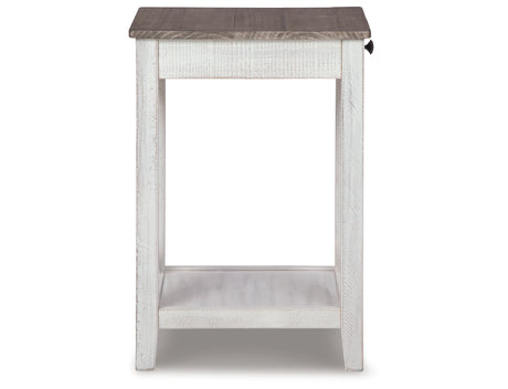 Adalane White/Gray Accent Table from Ashley - Luna Furniture