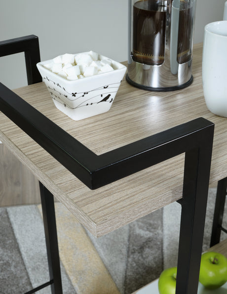 Waylowe Brown/Black Bar Cart from Ashley - Luna Furniture