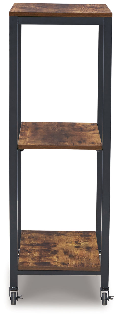 Bevinfield Brown/Black Bar Cart from Ashley - Luna Furniture