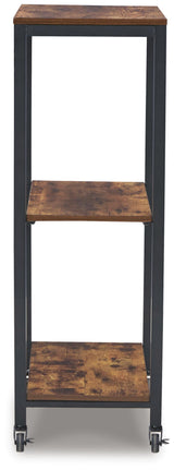 Bevinfield Brown/Black Bar Cart from Ashley Furniture - Luna Furniture