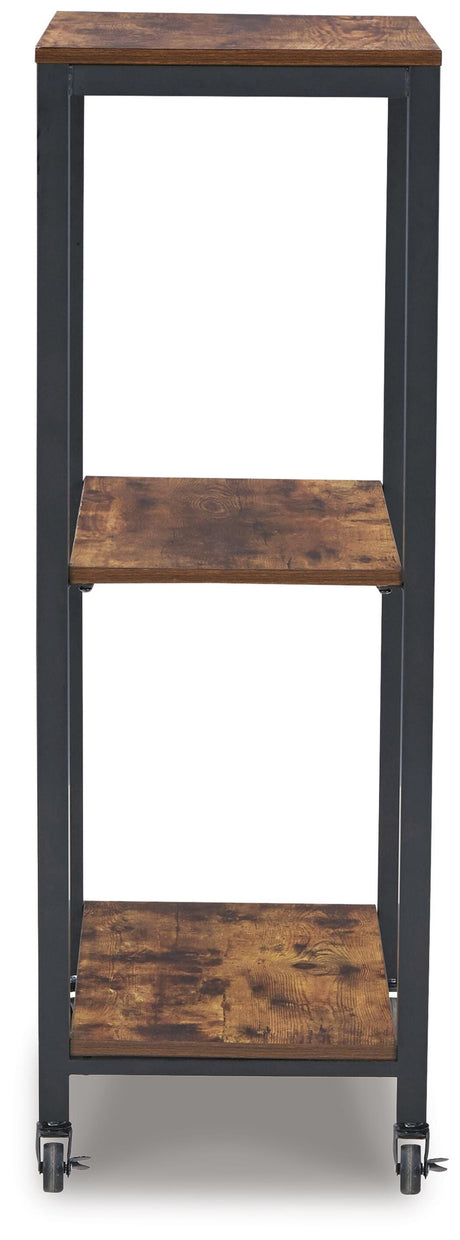 Bevinfield Brown/Black Bar Cart from Ashley - Luna Furniture