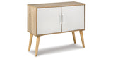 Orinfield Natural/White Accent Cabinet from Ashley - Luna Furniture