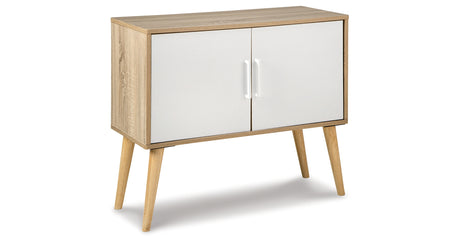 Orinfield Natural/White Accent Cabinet from Ashley Furniture - Luna Furniture