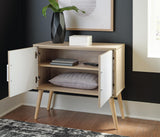 Orinfield Natural/White Accent Cabinet from Ashley Furniture - Luna Furniture