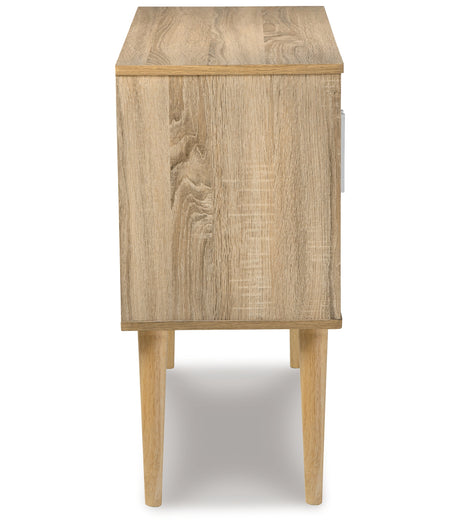 Orinfield Natural/White Accent Cabinet from Ashley Furniture - Luna Furniture