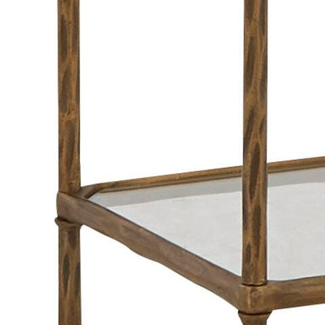 Ryandale Antique Brass Finish Bookcase from Ashley Furniture - Luna Furniture