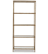Ryandale Antique Brass Finish Bookcase from Ashley Furniture - Luna Furniture