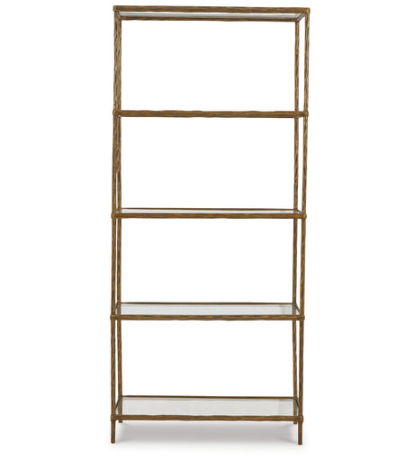 Ryandale Antique Brass Finish Bookcase from Ashley Furniture - Luna Furniture
