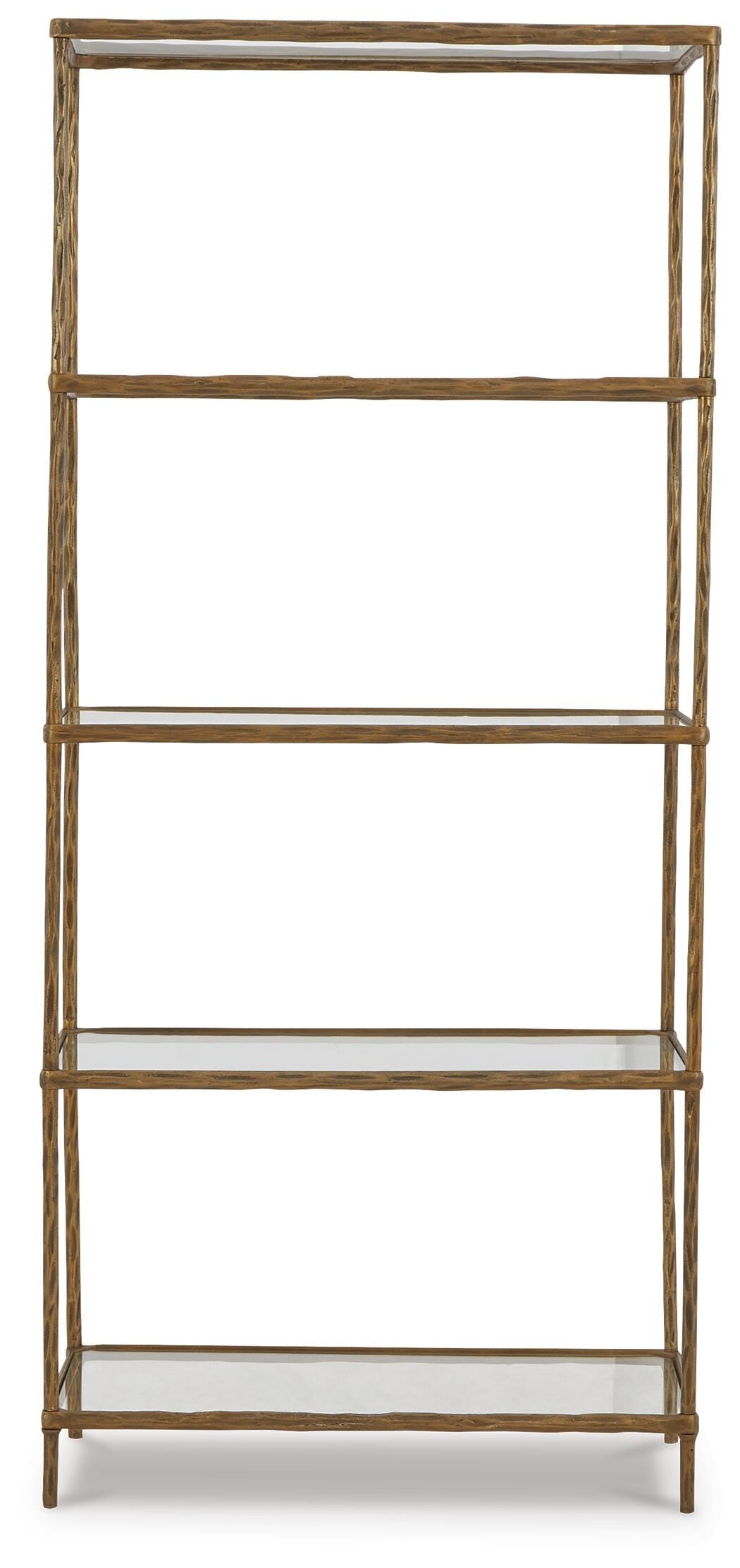 Ryandale Antique Brass Finish Bookcase from Ashley Furniture - Luna Furniture