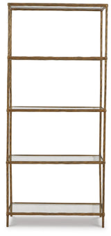 Ryandale Antique Brass Finish Bookcase from Ashley Furniture - Luna Furniture