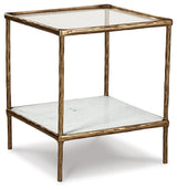 Ryandale Antique Brass Finish Accent Table from Ashley Furniture - Luna Furniture