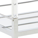 Chaseton Clear/Silver Finish Bar Cart from Ashley Furniture - Luna Furniture