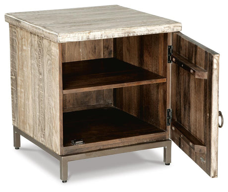 Laddford Whitewash Accent Cabinet from Ashley Furniture - Luna Furniture
