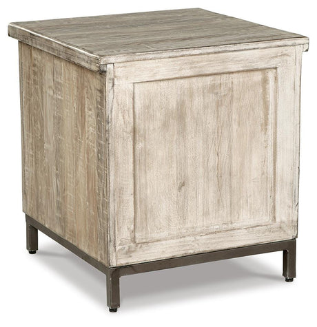 Laddford Whitewash Accent Cabinet from Ashley Furniture - Luna Furniture