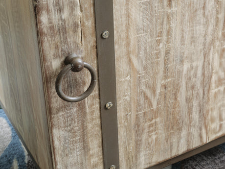 Laddford Whitewash Accent Cabinet from Ashley Furniture - Luna Furniture