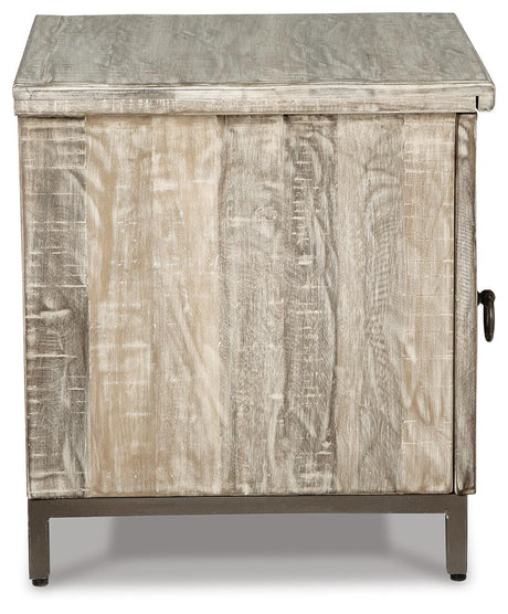 Laddford Whitewash Accent Cabinet from Ashley Furniture - Luna Furniture