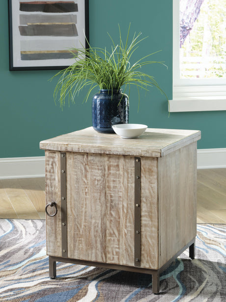 Laddford Whitewash Accent Cabinet from Ashley Furniture - Luna Furniture