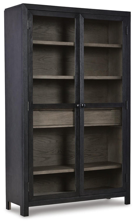 Lenston Black/Gray Accent Cabinet from Ashley Furniture - Luna Furniture