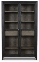 Lenston Black/Gray Accent Cabinet from Ashley - Luna Furniture