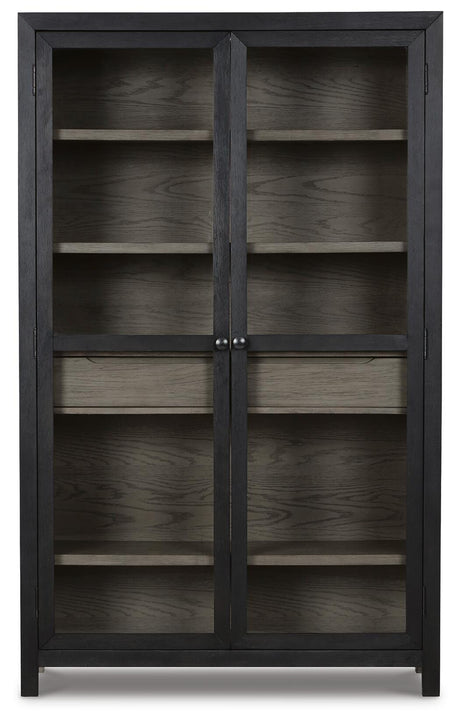 Lenston Black/Gray Accent Cabinet from Ashley Furniture - Luna Furniture