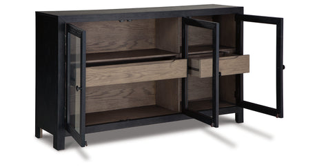 Lenston Black/Gray Accent Cabinet from Ashley Furniture - Luna Furniture