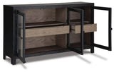 Lenston Black/Gray Accent Cabinet from Ashley - Luna Furniture