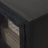 Lenston Black/Gray Accent Cabinet from Ashley Furniture - Luna Furniture