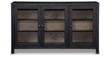 Lenston Black/Gray Accent Cabinet from Ashley Furniture - Luna Furniture