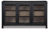 Lenston Black/Gray Accent Cabinet from Ashley - Luna Furniture