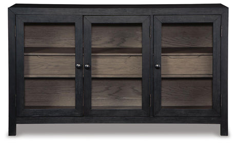 Lenston Black/Gray Accent Cabinet from Ashley Furniture - Luna Furniture