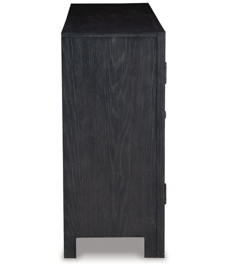 Lenston Black/Gray Accent Cabinet from Ashley Furniture - Luna Furniture