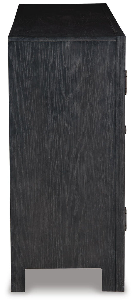 Lenston Black/Gray Accent Cabinet from Ashley Furniture - Luna Furniture