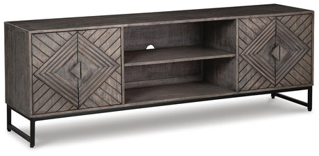 Treybrook Distressed Gray Accent Cabinet from Ashley Furniture - Luna Furniture