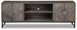 Treybrook Distressed Gray Accent Cabinet from Ashley Furniture - Luna Furniture