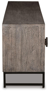 Treybrook Distressed Gray Accent Cabinet from Ashley Furniture - Luna Furniture