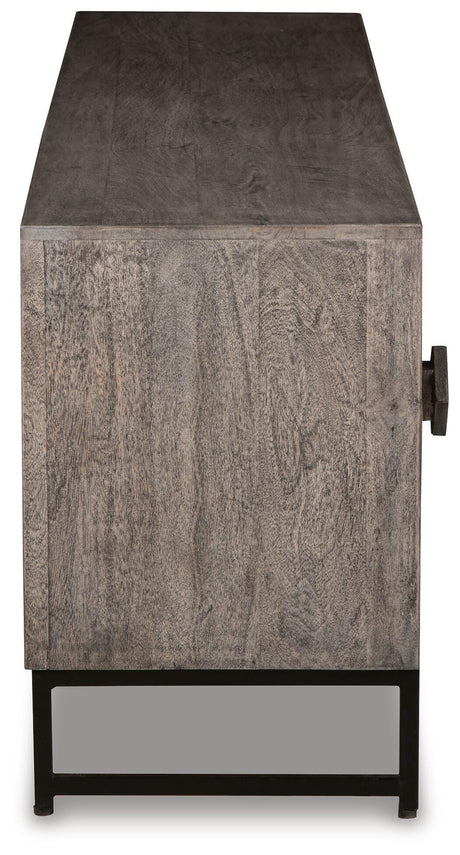 Treybrook Distressed Gray Accent Cabinet from Ashley Furniture - Luna Furniture