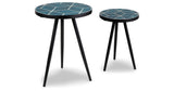 Clairbelle Teal Accent Table from Ashley - Luna Furniture