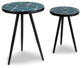 Clairbelle Teal Accent Table from Ashley Furniture - Luna Furniture