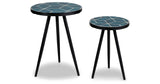 Clairbelle Teal Accent Table from Ashley - Luna Furniture