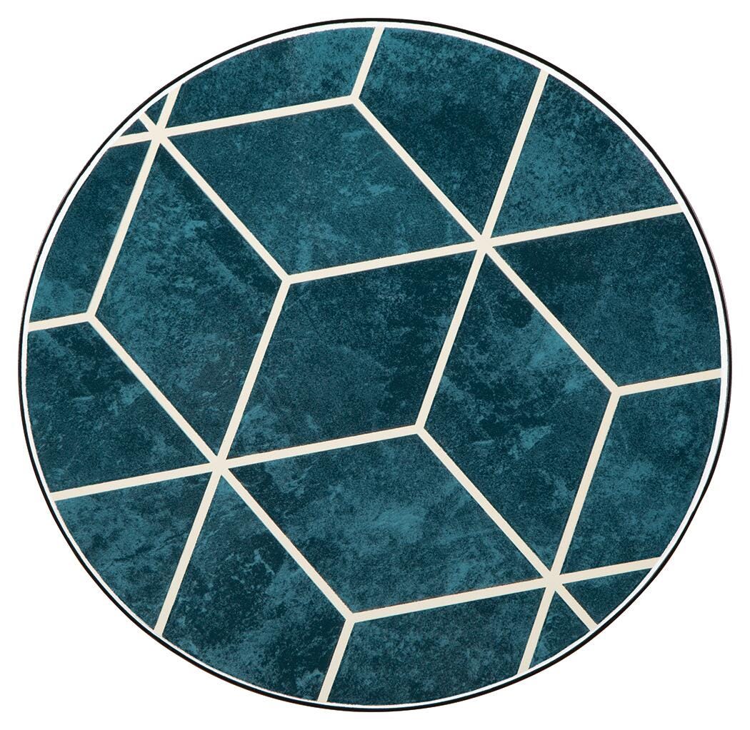 Clairbelle Teal Accent Table from Ashley Furniture - Luna Furniture
