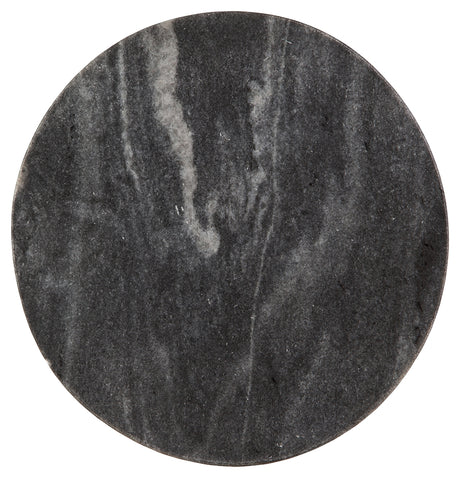 Caramont Black/White/Gold Finish Accent Table from Ashley - Luna Furniture