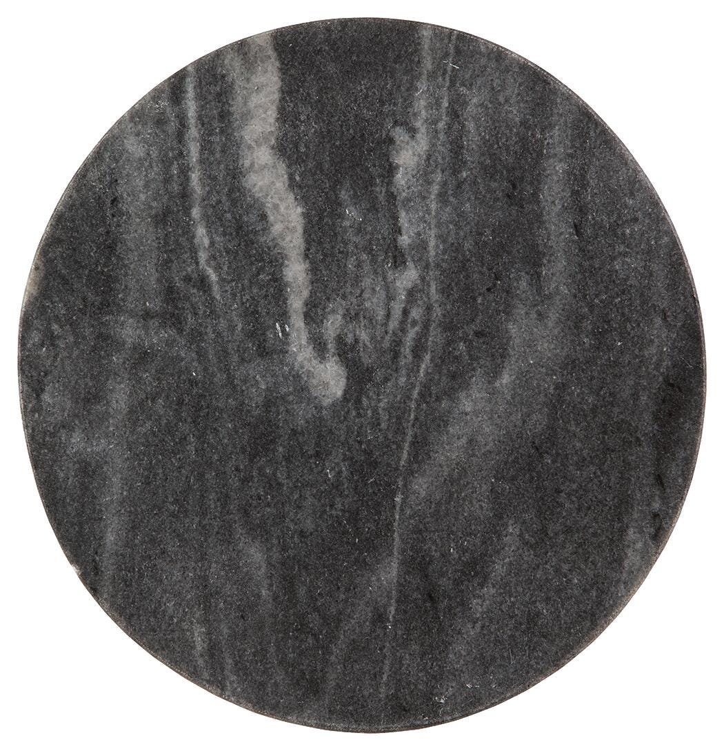 Caramont Black/White/Gold Finish Accent Table from Ashley Furniture - Luna Furniture