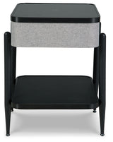 Jorvalee Gray/Black Accent Table from Ashley - Luna Furniture
